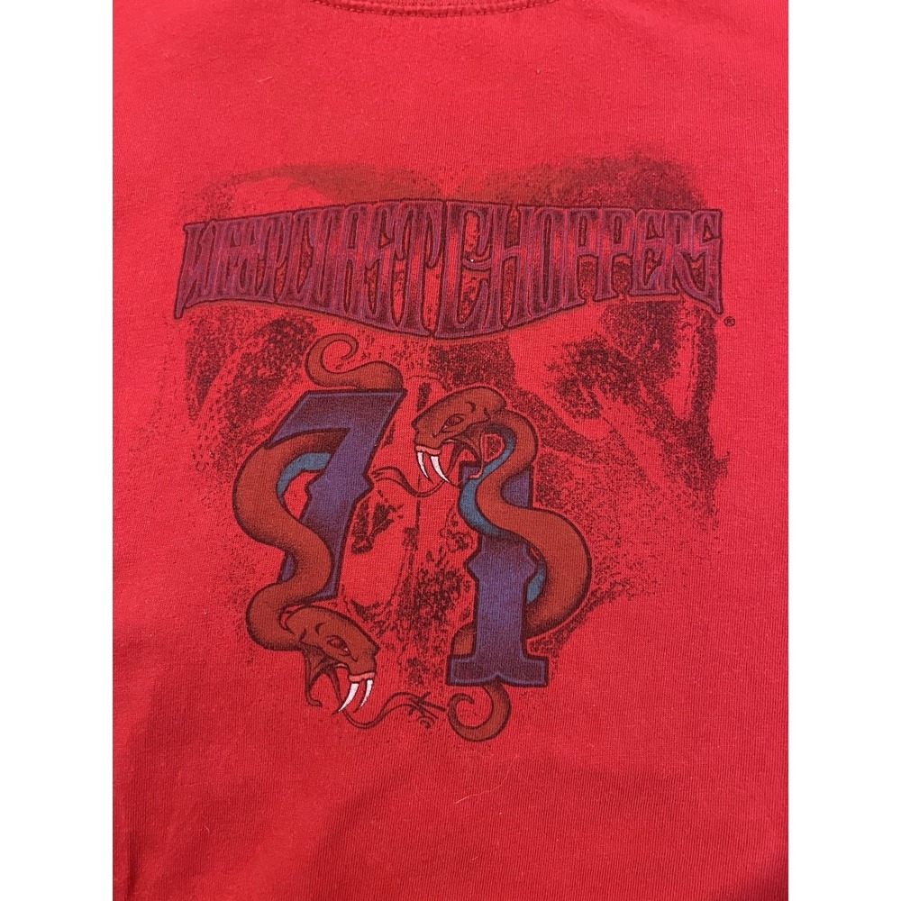 West Coast Choppers Vintage T‎ Shirt With Seen In Long Sleeves 2xl Red And Black